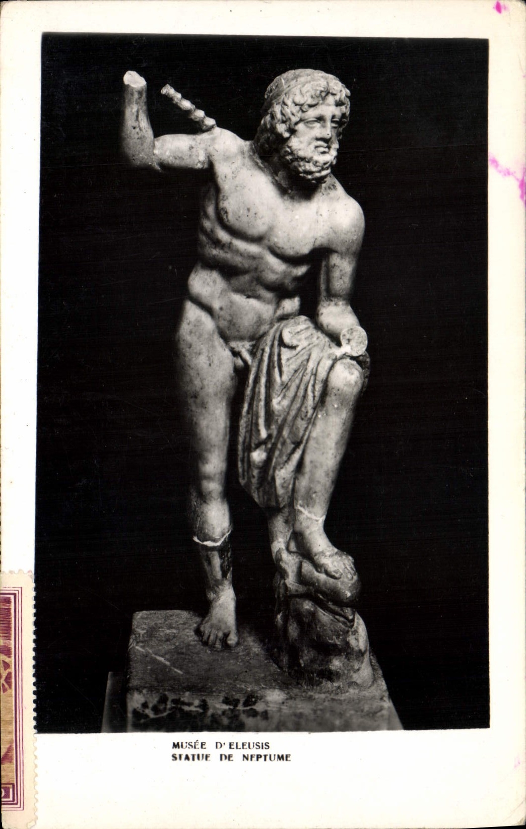 CPA Musee d'Eleusis Statue de Neptune