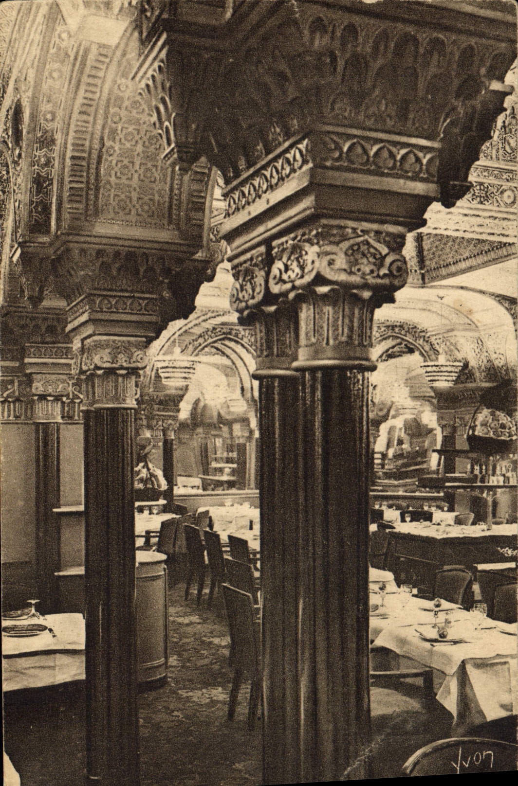 CPA La Salle Mauresque Restaurant Luce Paris