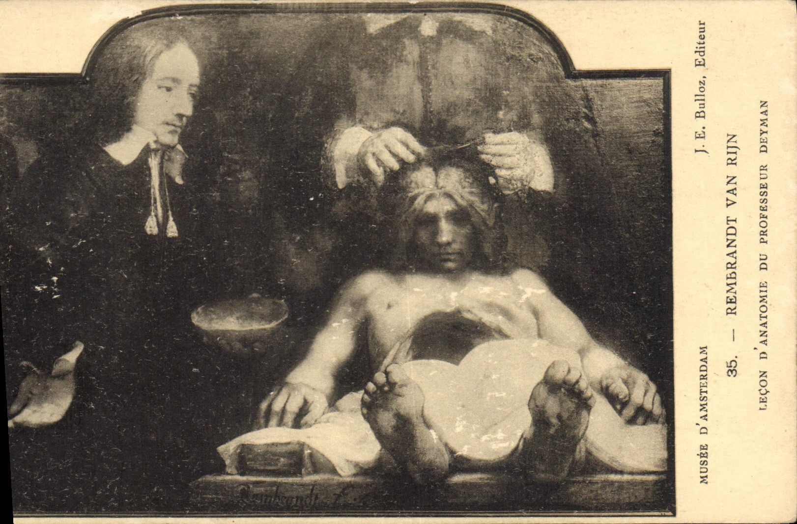 CPA Musee d'Amsterdam Rembrandt Van Rijn Lecon d'anatomie du professeur Deyman