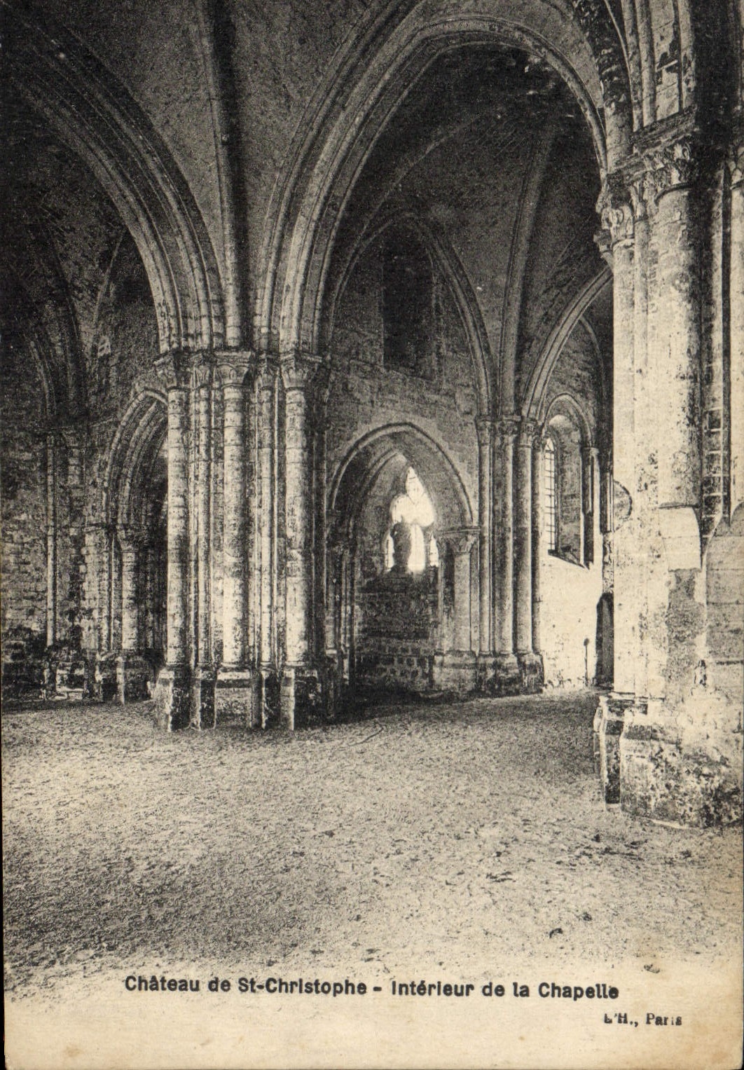 CPA Chateau de St Christophe Interieur de la Chapelle