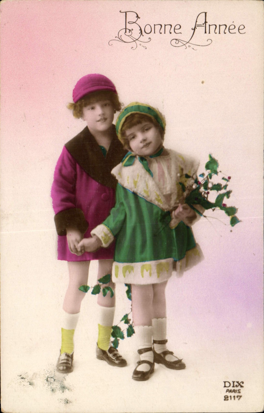 CPA Bonne Annee Enfants