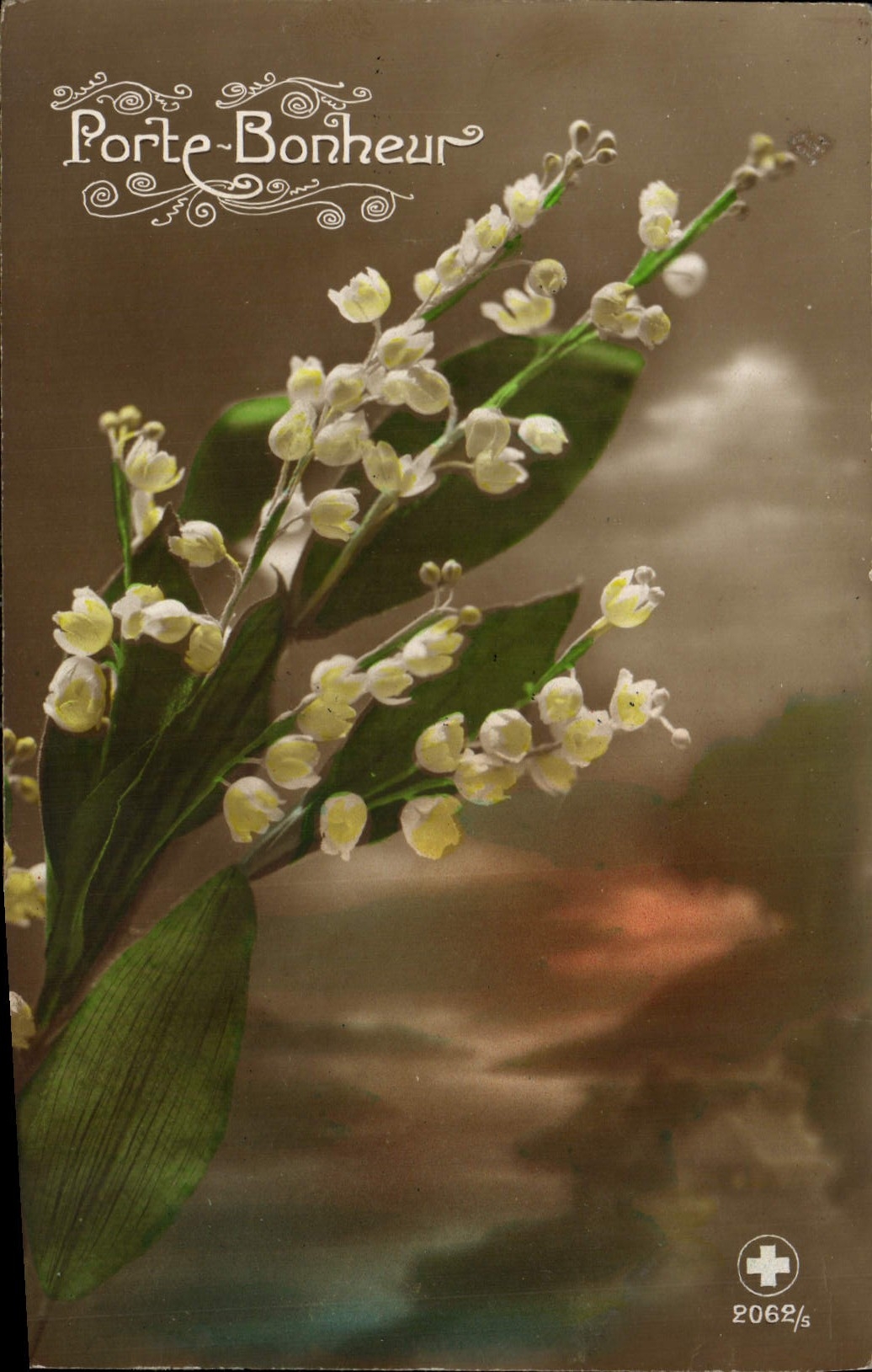 CPA Porte Bonheur Fleurs