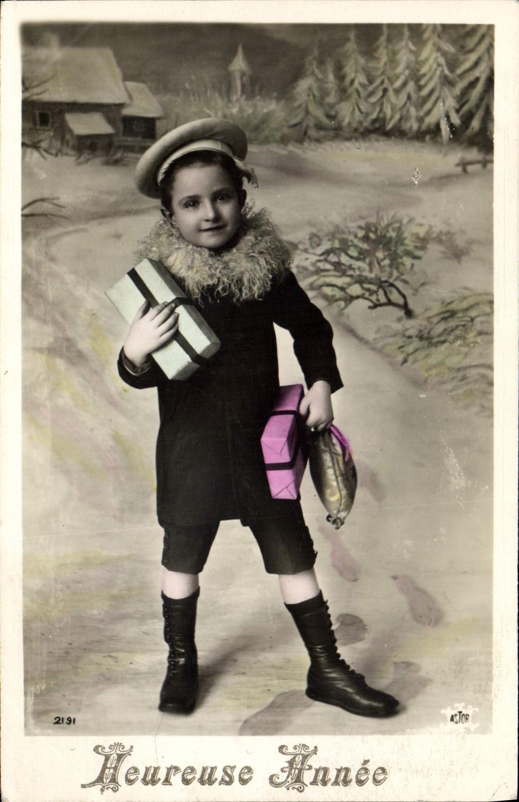 CPA Heureuse Annee Enfant