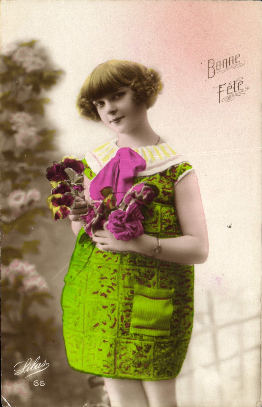 CPA Bonne Fete Femme