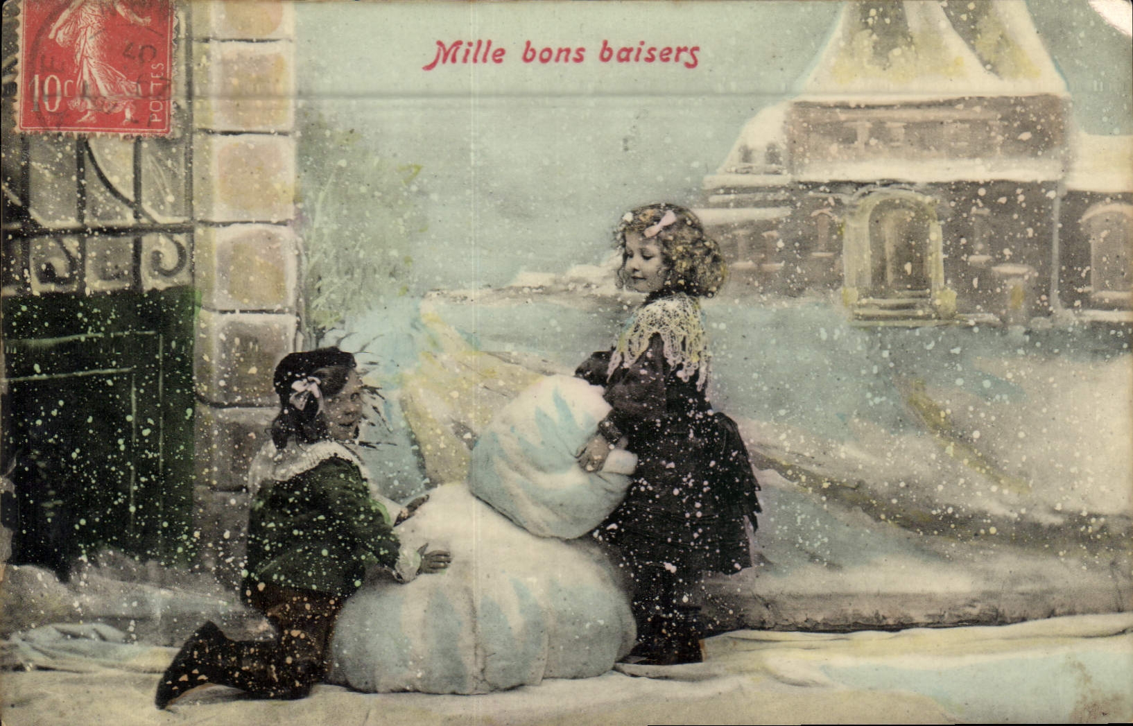 CPA Mille bons baisers Enfants