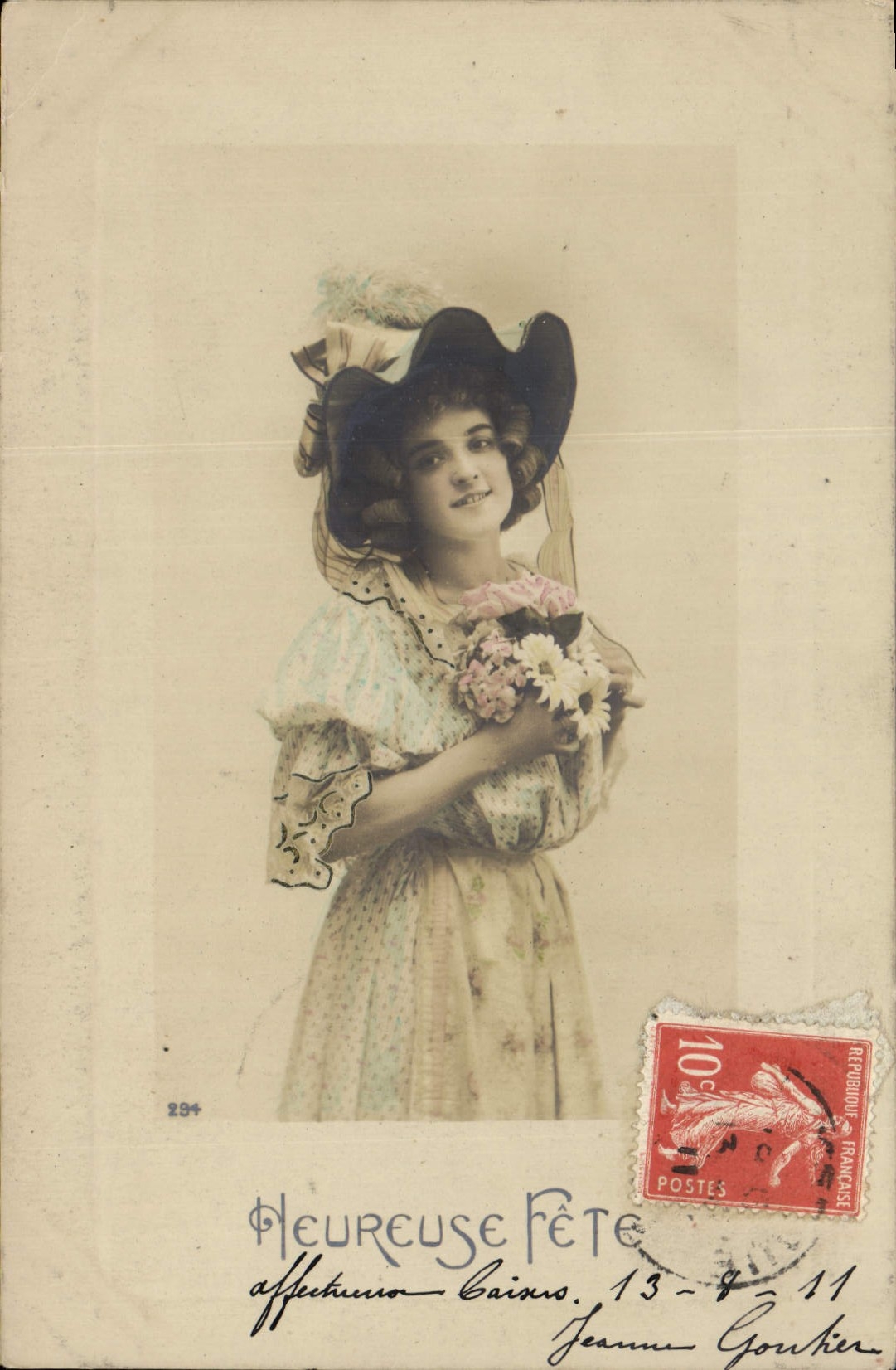 CPA Heureuse Fete Femme