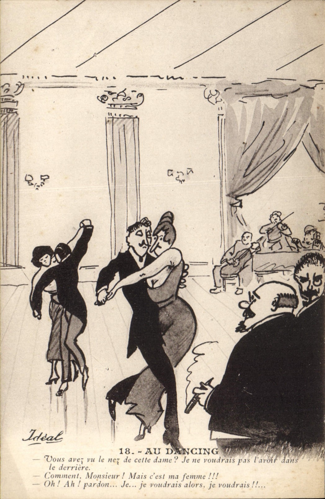 CPA Au Dancing Femme