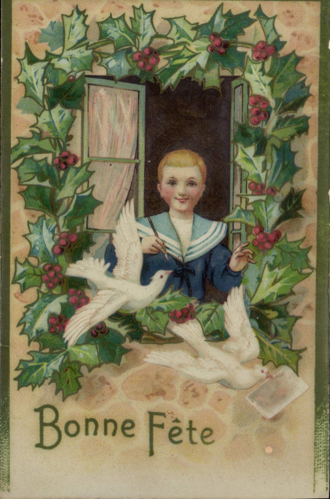 CPA Bonne Fete Enfant Colombes