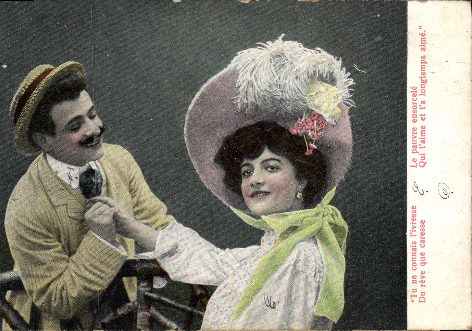 CPA Tu ne connais l'ivresse Le pauvre ensorcele Femme