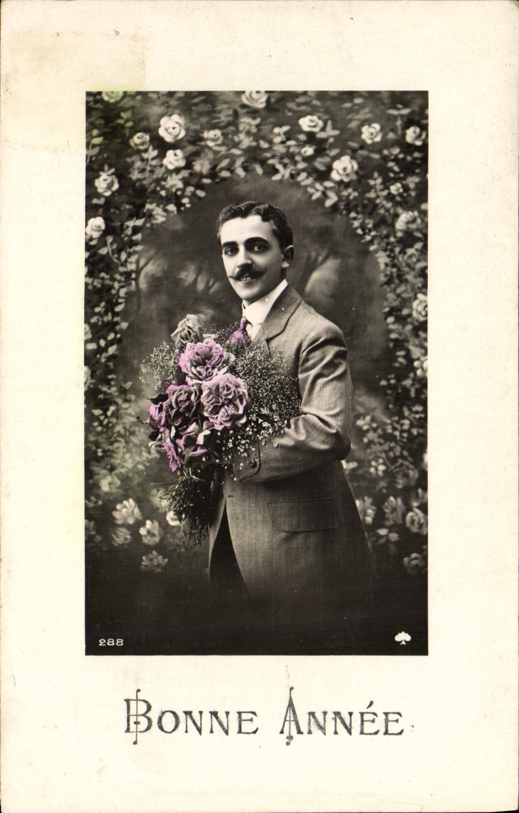 CPA Bonne Annee Homme