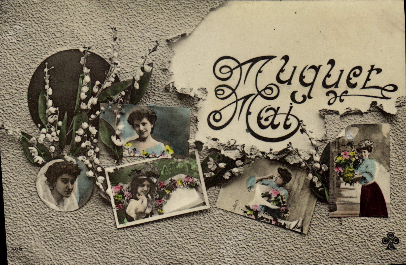CPA Femmes Muguet Mai Fleurs