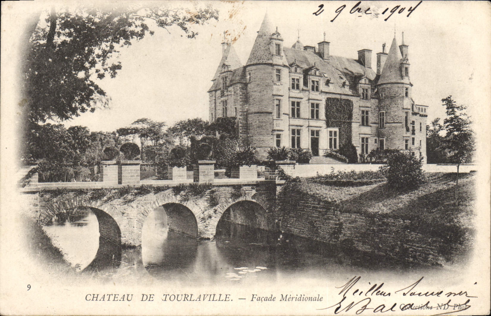 CPA Chateau de Tourlaville Facade Meridionale