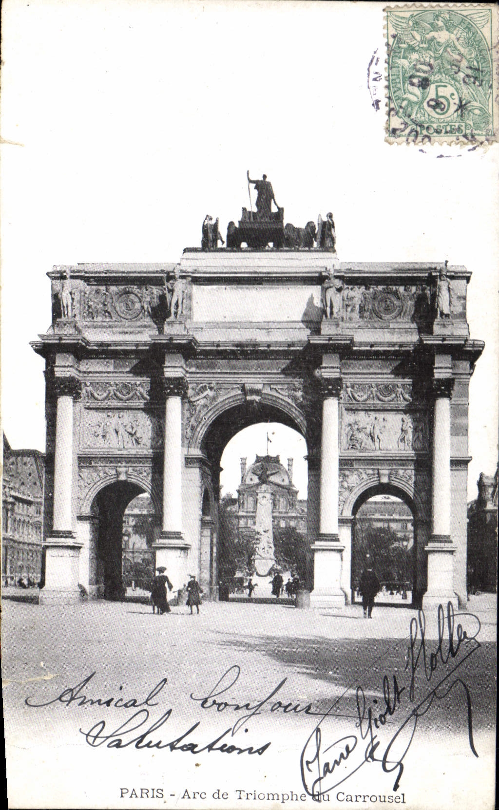 CPA Paris Arc de Triomphe du Carrousel 