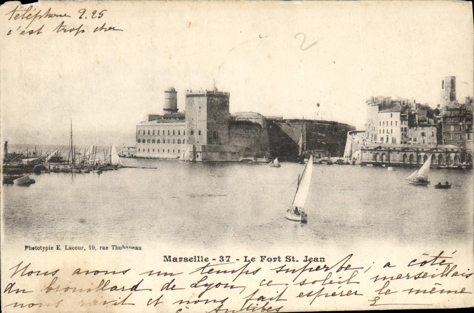 CPA Marseille Le Fort St Jean 
