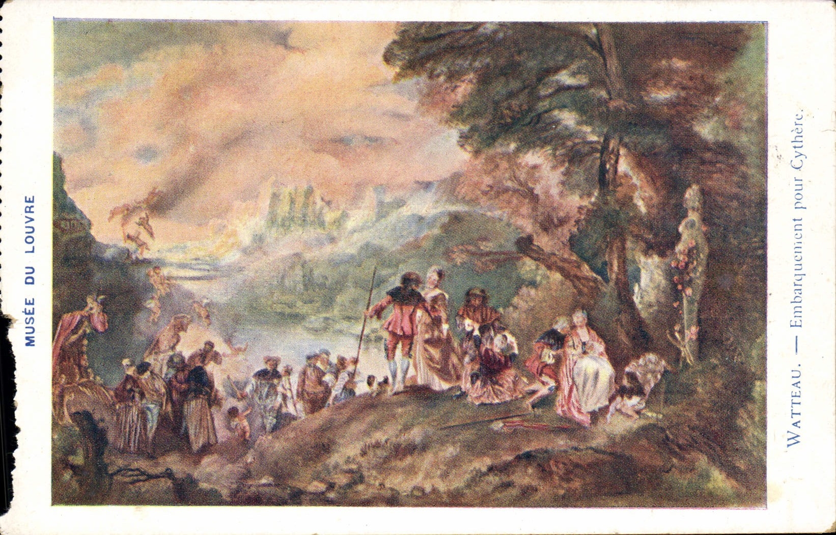 CPA Musee du Louvre Watteau Embarquement pour Cythiere 