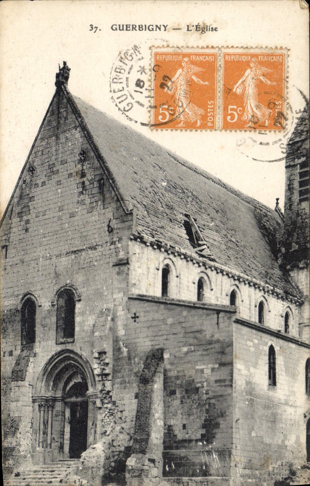 CPA Guerbigny L'Eglise 