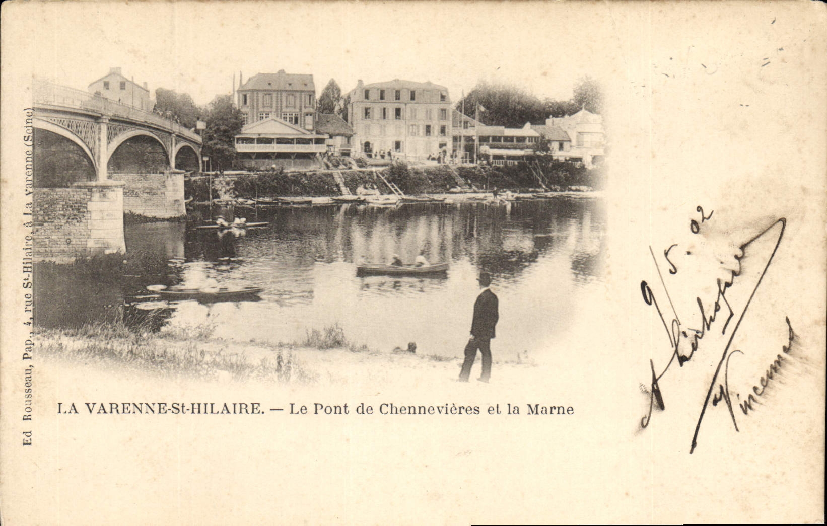 CPA La Varenne St Hilaire Le Pont de Chennevieres et la Marne