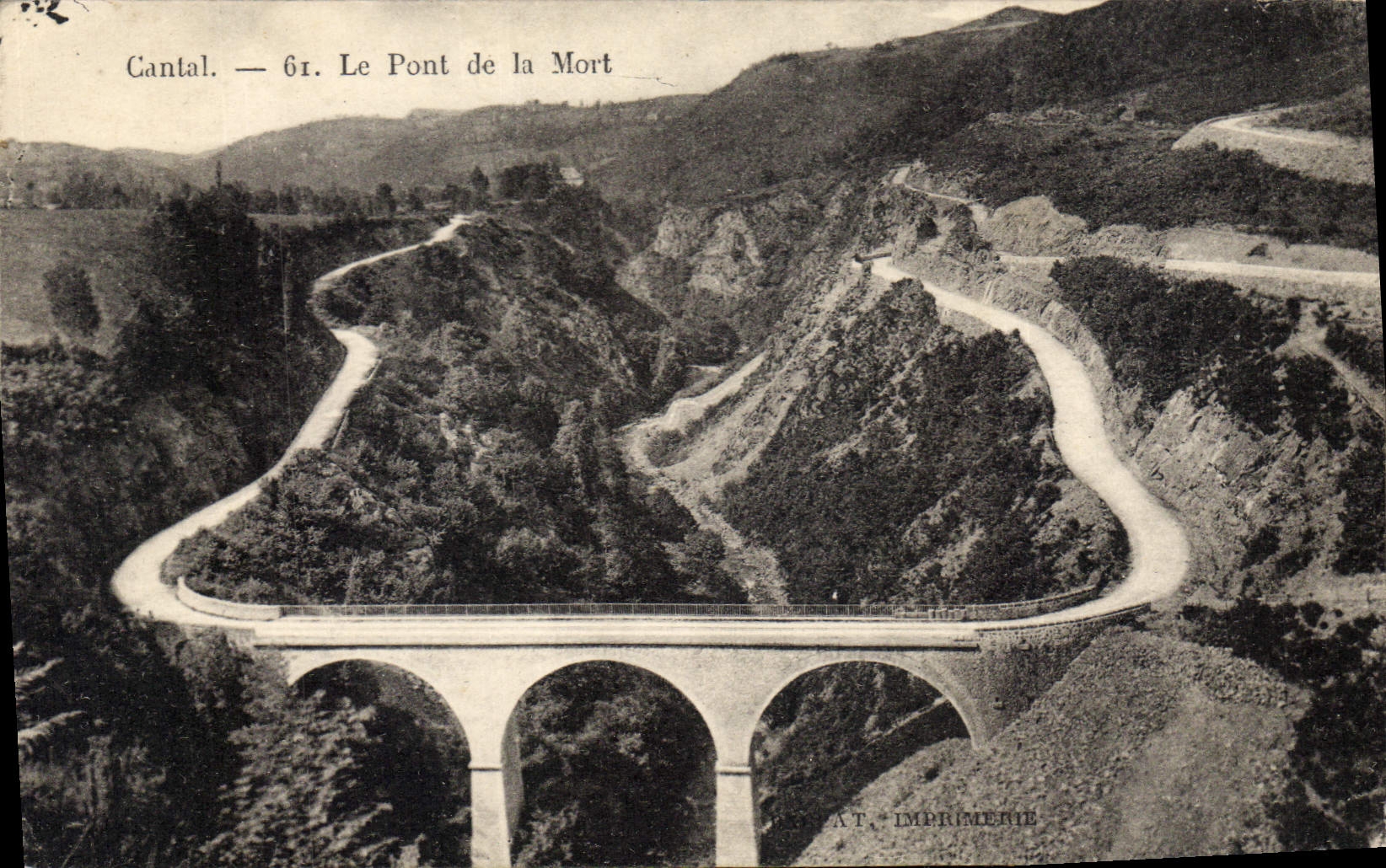 CPA Cantal Le Pont de la Mort 