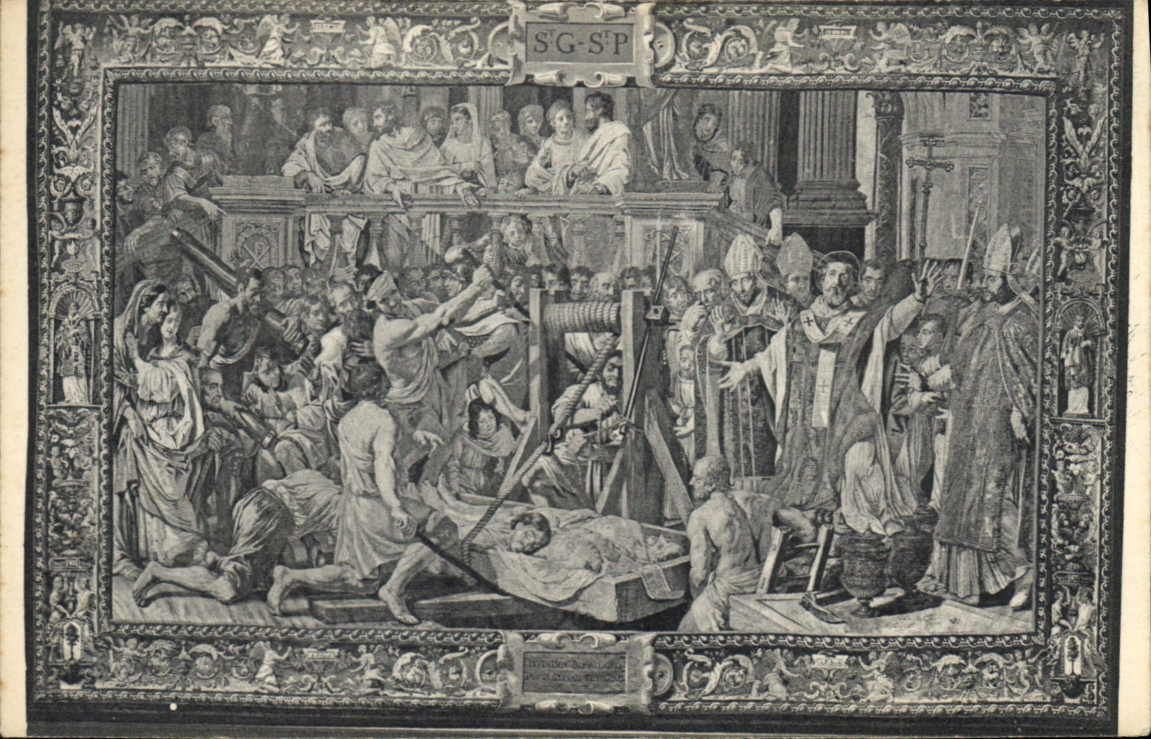 CPA Musee Galliere Invention des reliques des Saints Gervais et Protais dans la Cathedrale de Milan 