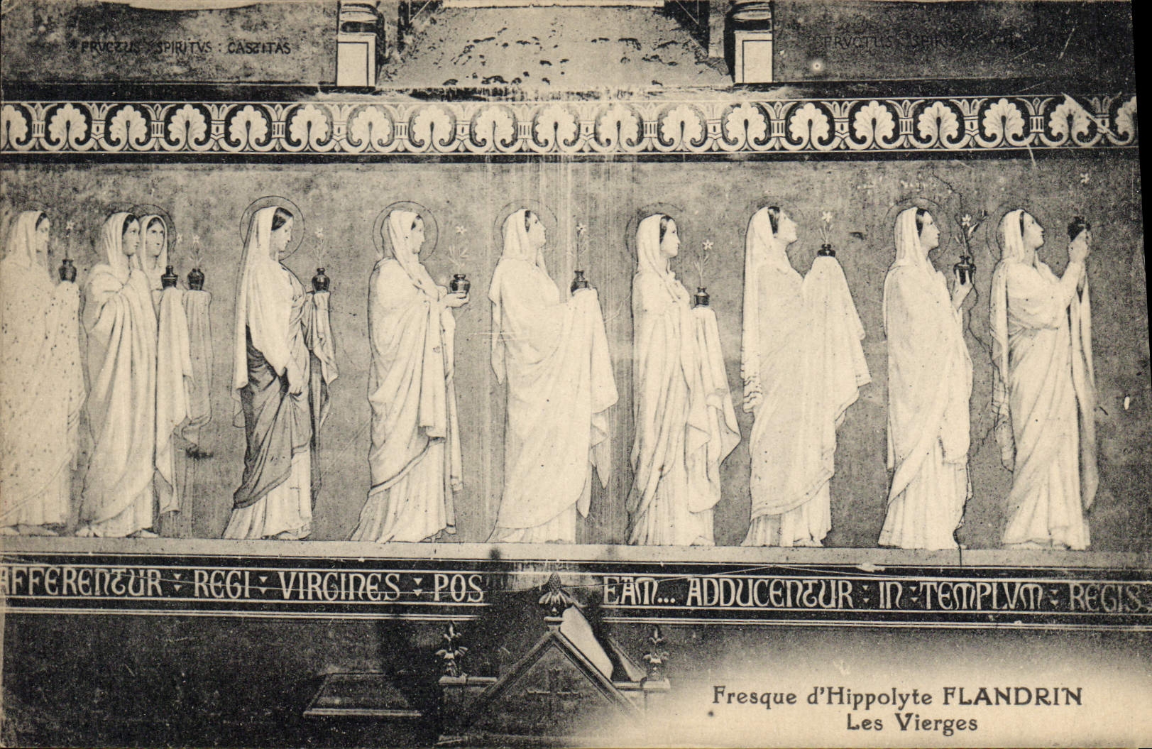 CPA Fresque d'Hippolyte Flandrin Les Vierges 