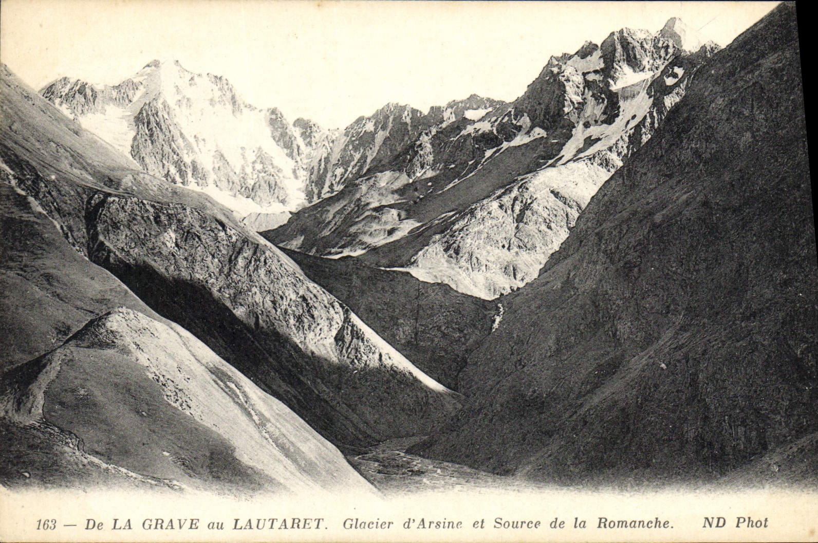 CPA De la Grave au Lautaret Glacier d'Arsine et Source de la Romanche 