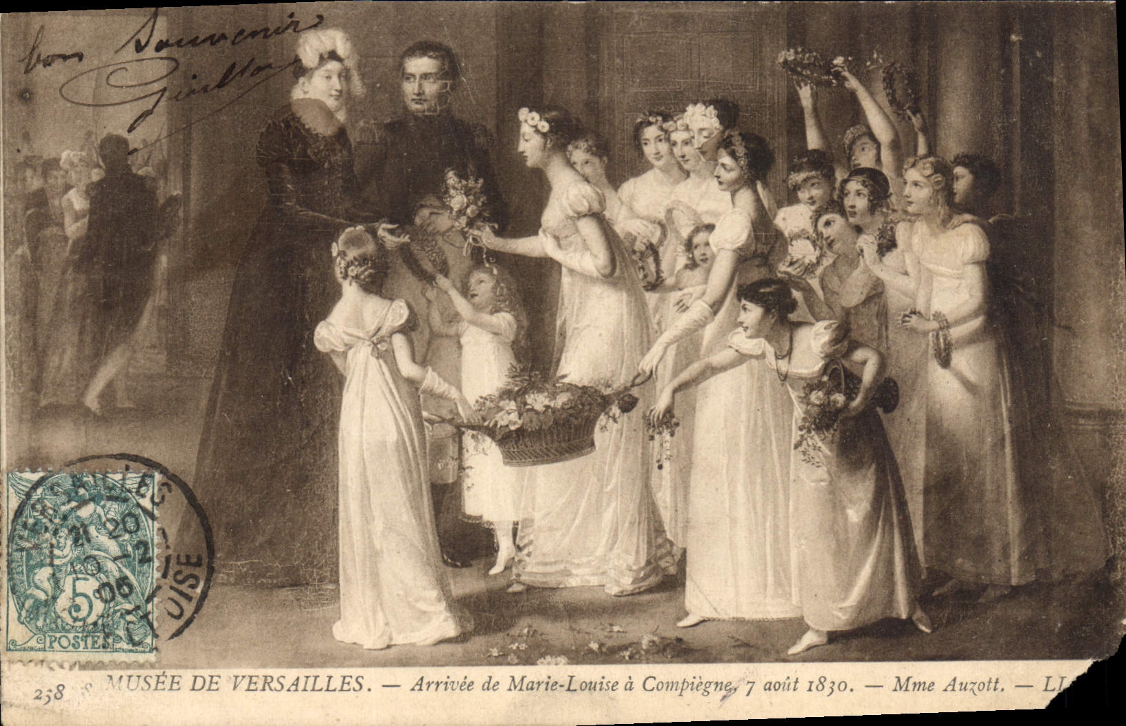 CPA Musee de Versailles Arrivee de Marie Louise a Compiegne 