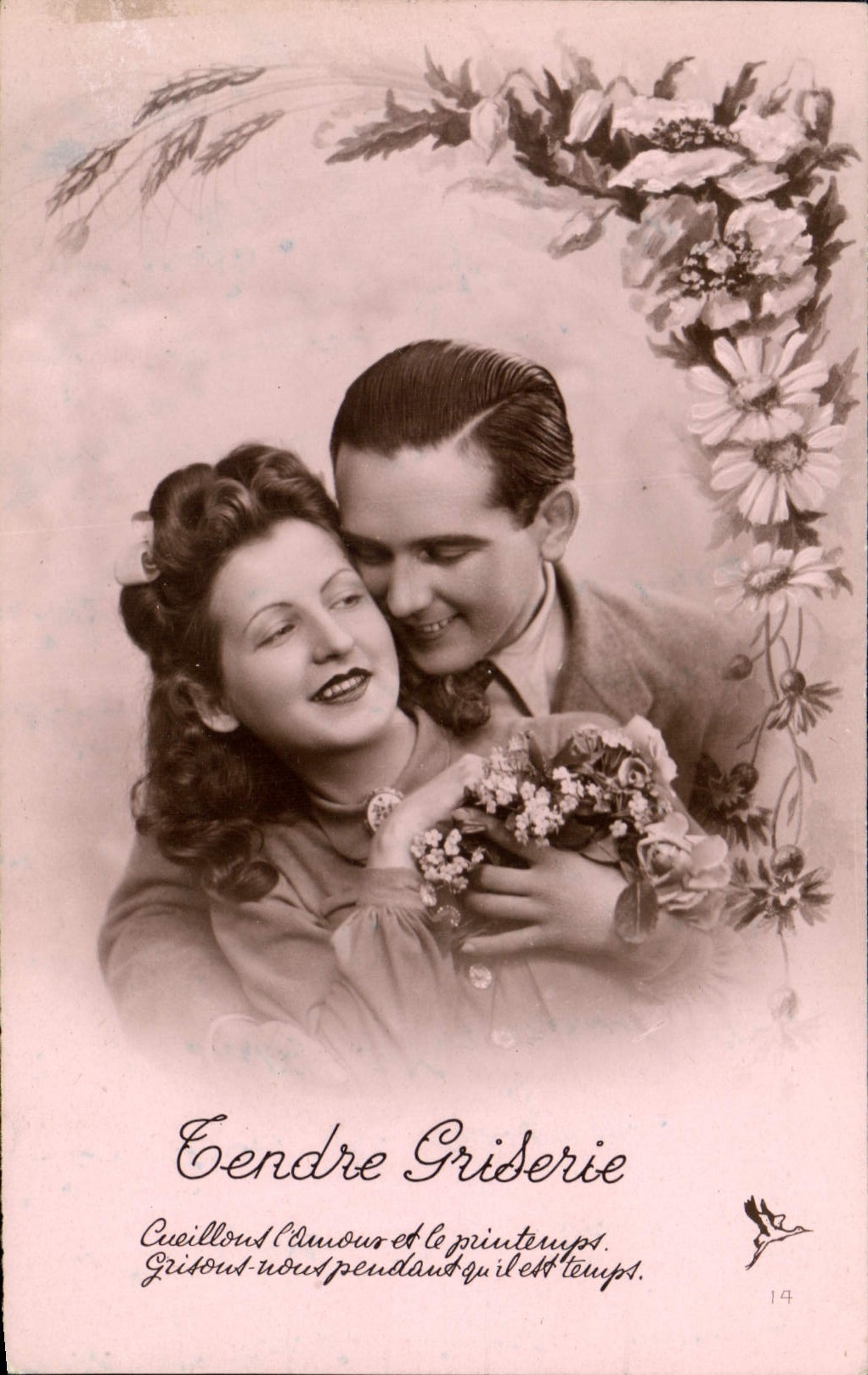 CPA Gendre Griserie Femme