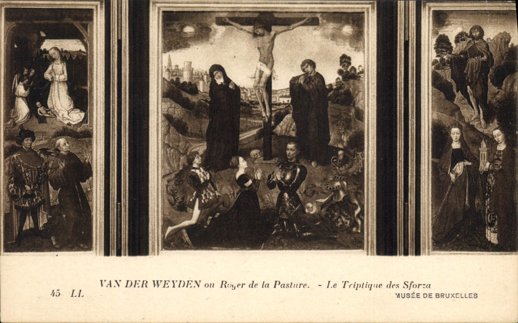 CPA Musee de Bruxelles Van der Weyden en Roger de la Pasture 