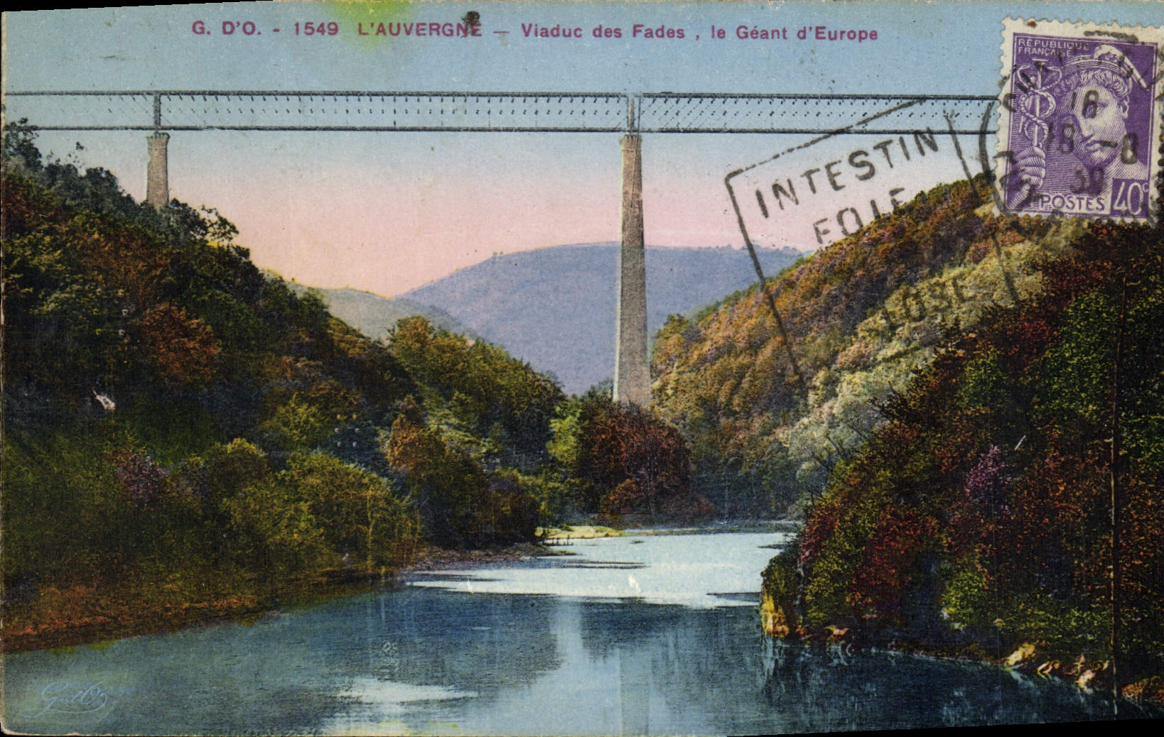 CPA L'Auvergne Viaduc des Fades le geant d'Europe 