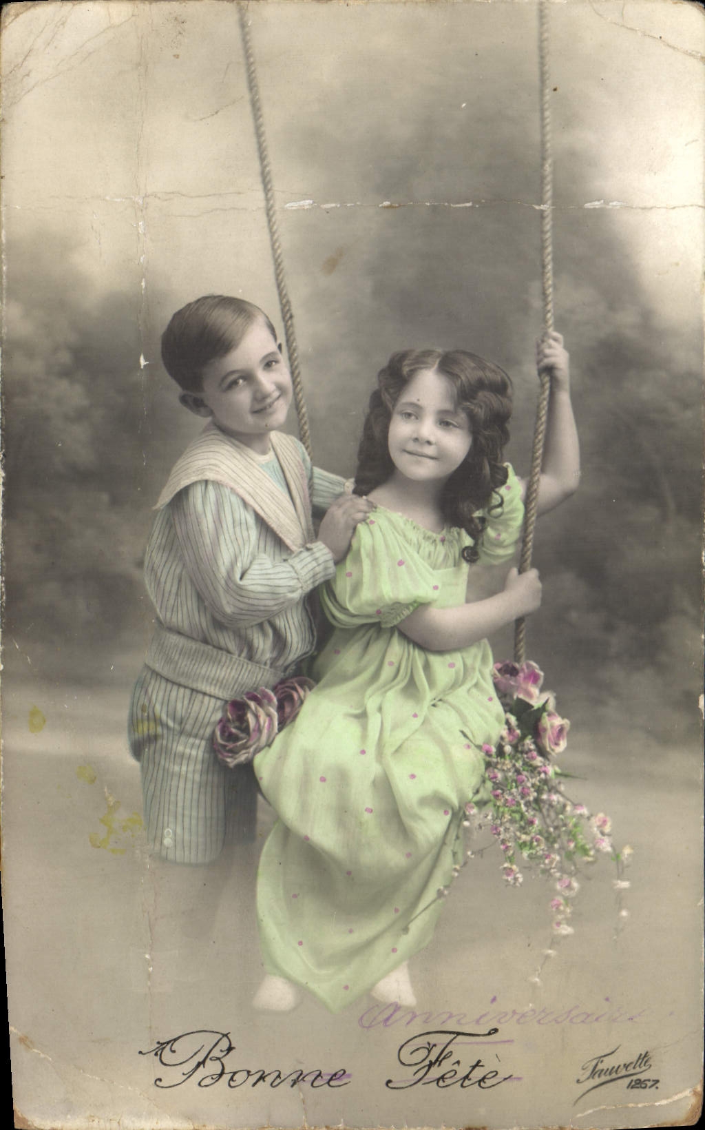 CPA Bonne Fete Enfants