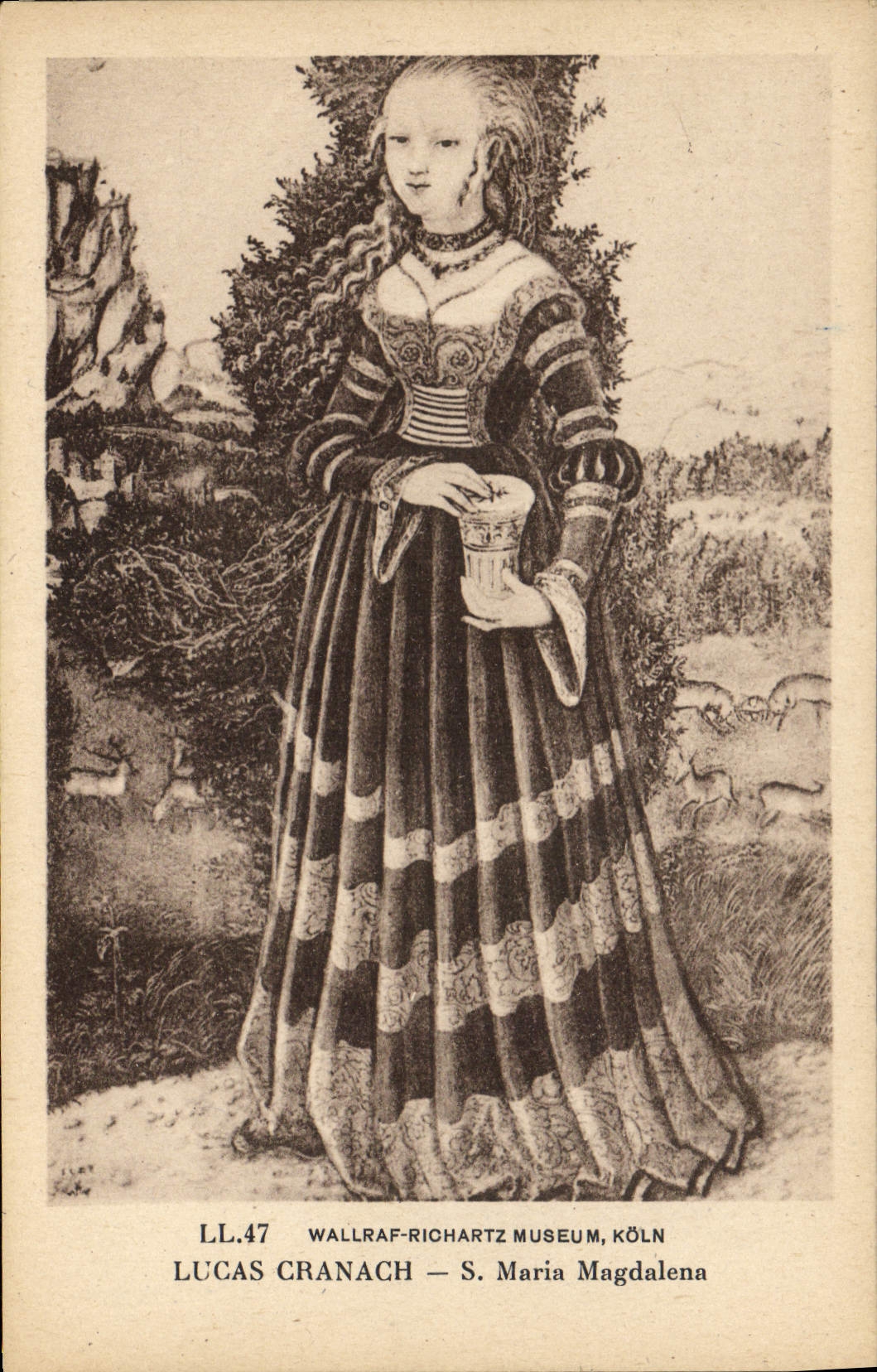 CPA Wallraf Richartz Museum Koln Lucas Cranach S Maria Magdalena 