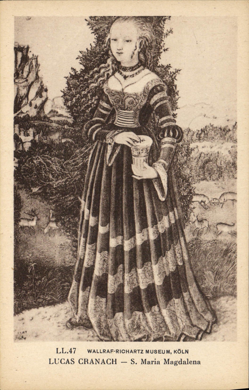 CPA Wallraf Richartz Museum Koln Lucas Cranach S Maria Magdalena