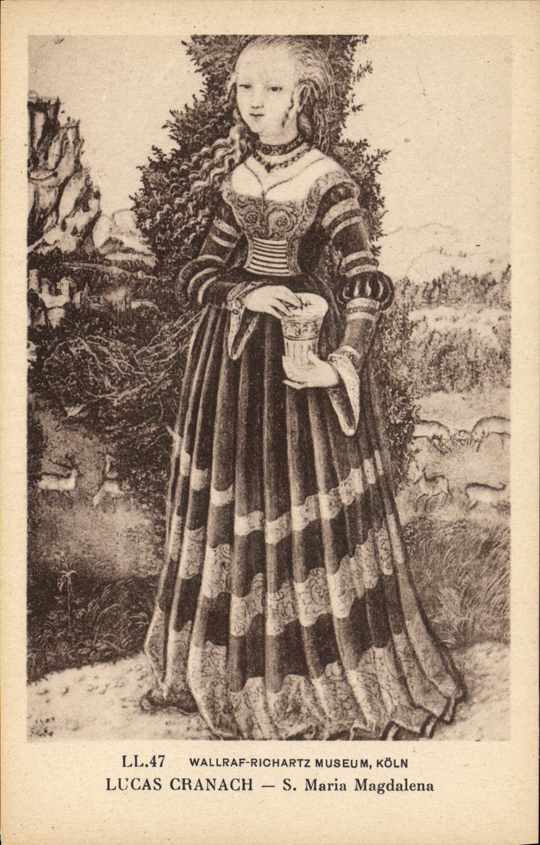 CPA Wallraf Richartz Museum Koln Lucas Cranach S Maria Magdalena