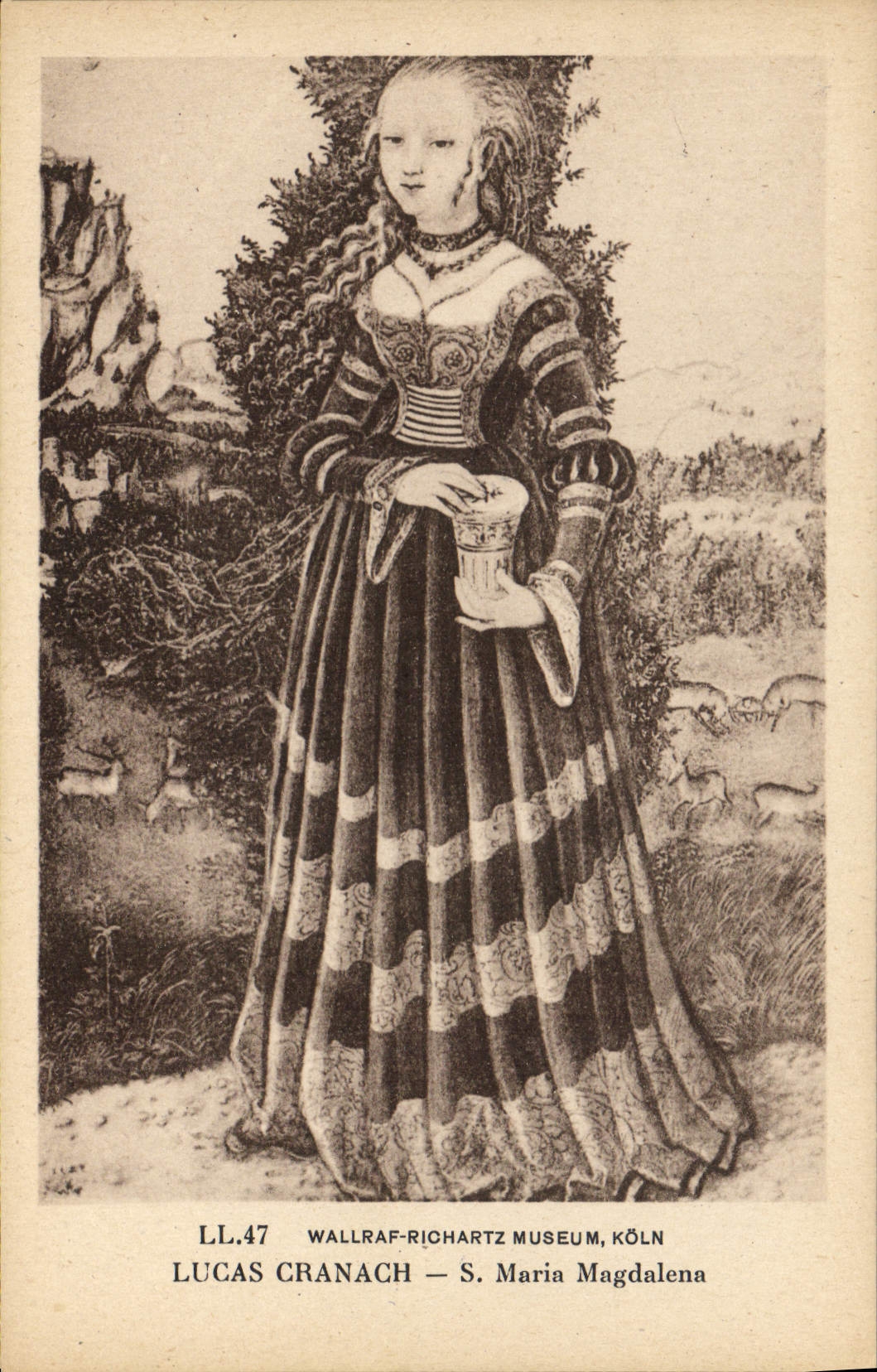 CPA Wallraf Richartz Museum Koln Lucas Cranach S Maria Magdalena 