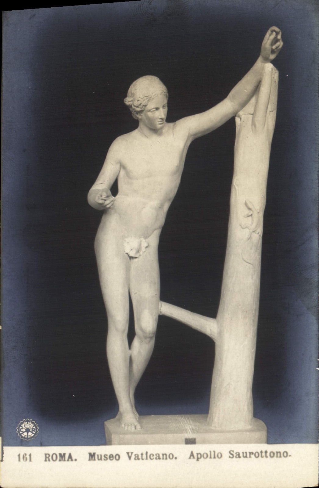 CPA Roma Museo Vaticano Apollo Saurottono 