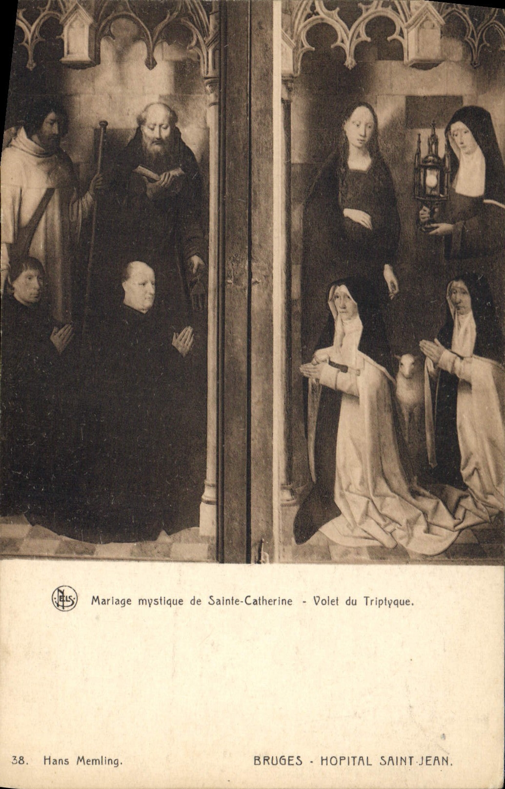 CPA Bruges Hopital Saint Jean Mariage mystique de Sainte Catherine 