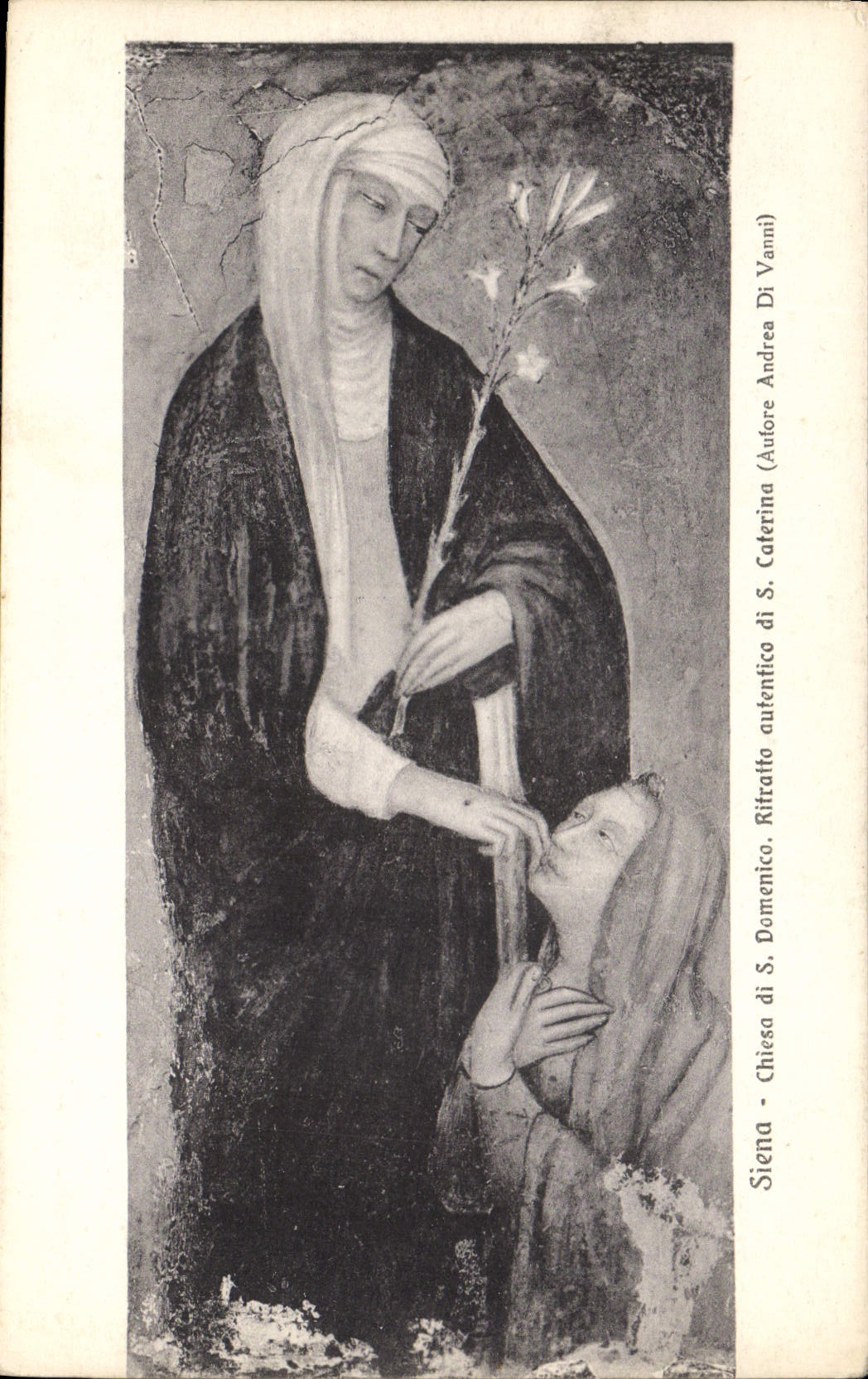 CPA Siena Chiesa di S Domenico Ritraito autentico di S Caterina 