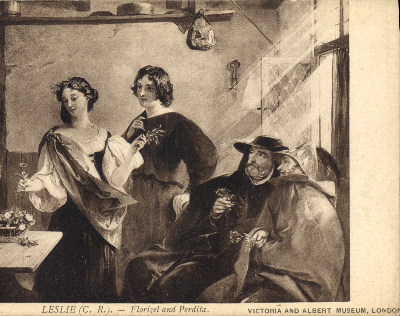 CPA Leslie CR Florizel and Perdita Victoria and Albert Museum London 