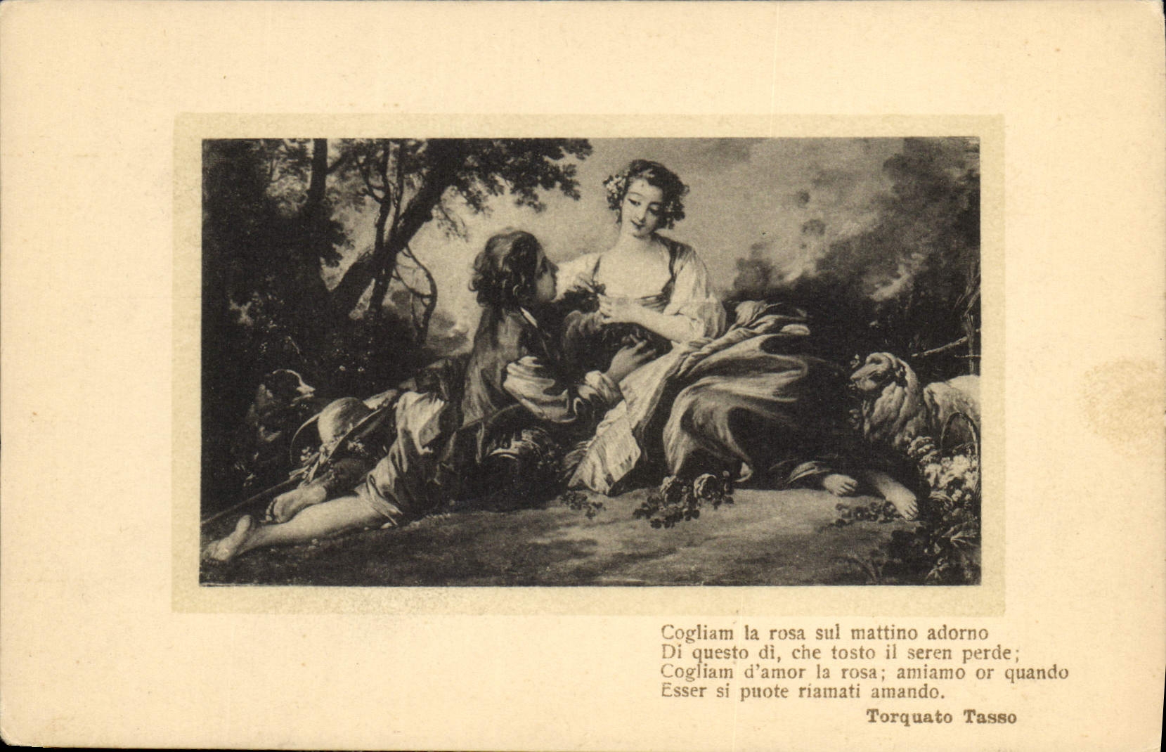 CPA Cogliam la rosa sul mattino adorno 