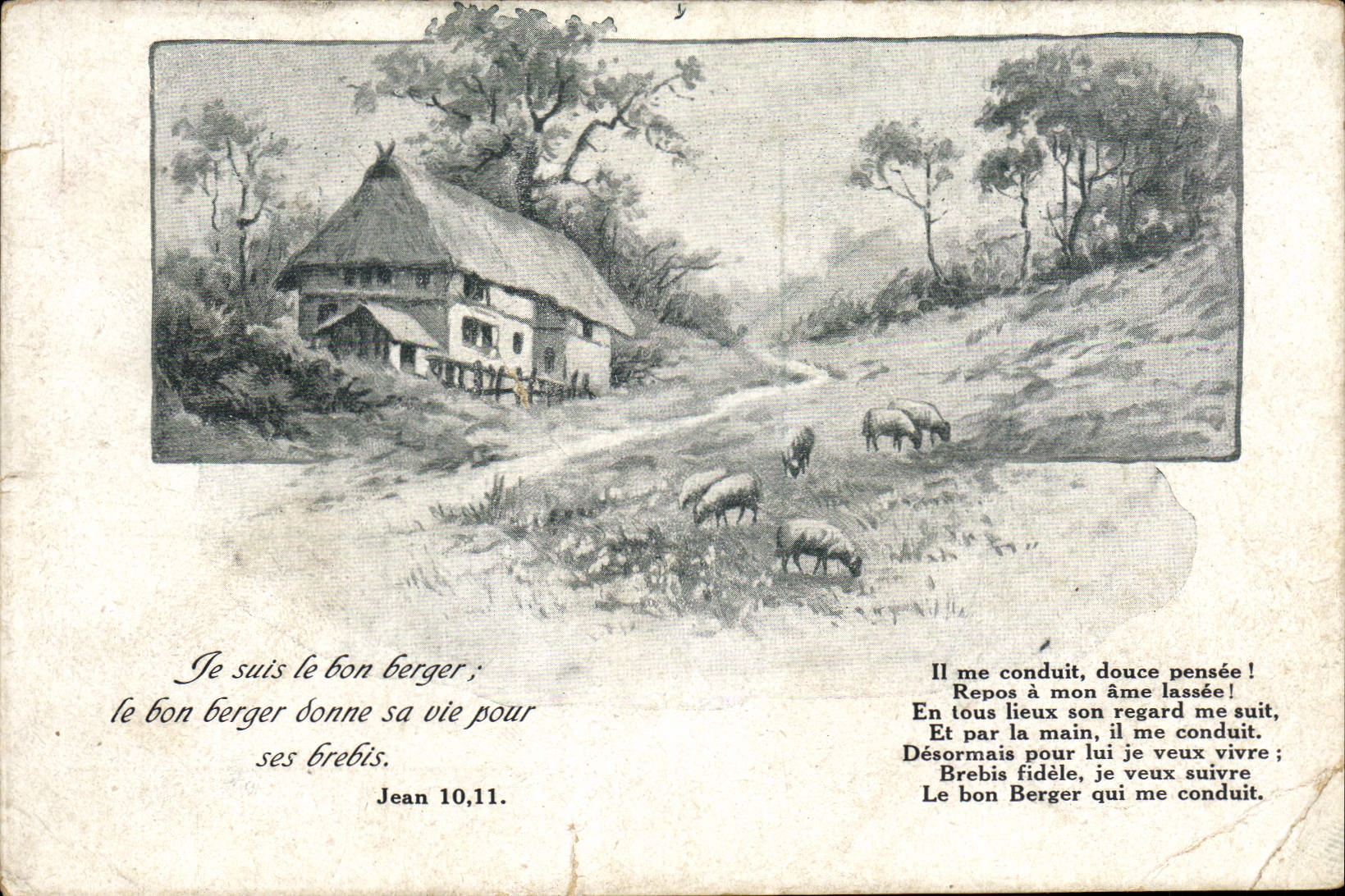 CPA Je sus le bon berger 