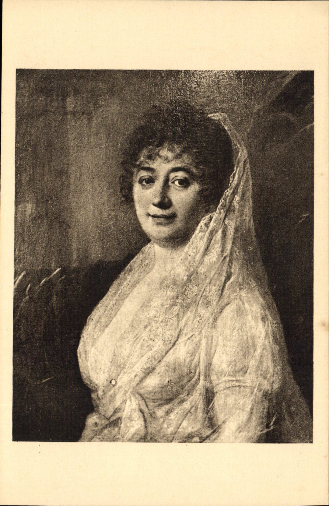 CPA Chateaux de la Loire Villandry La femme du Comedien Goya 