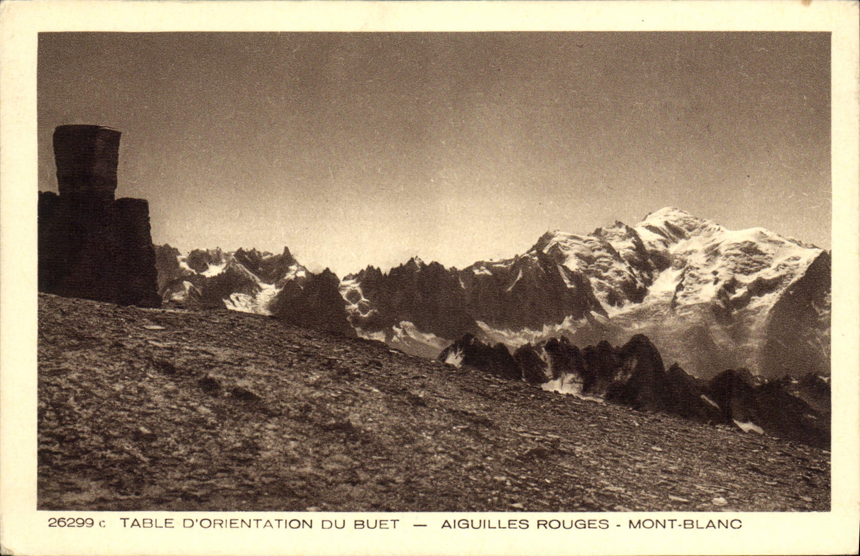 CPA Table d'Orientation du Buet Aiguilles Rouges Mont Blanc 