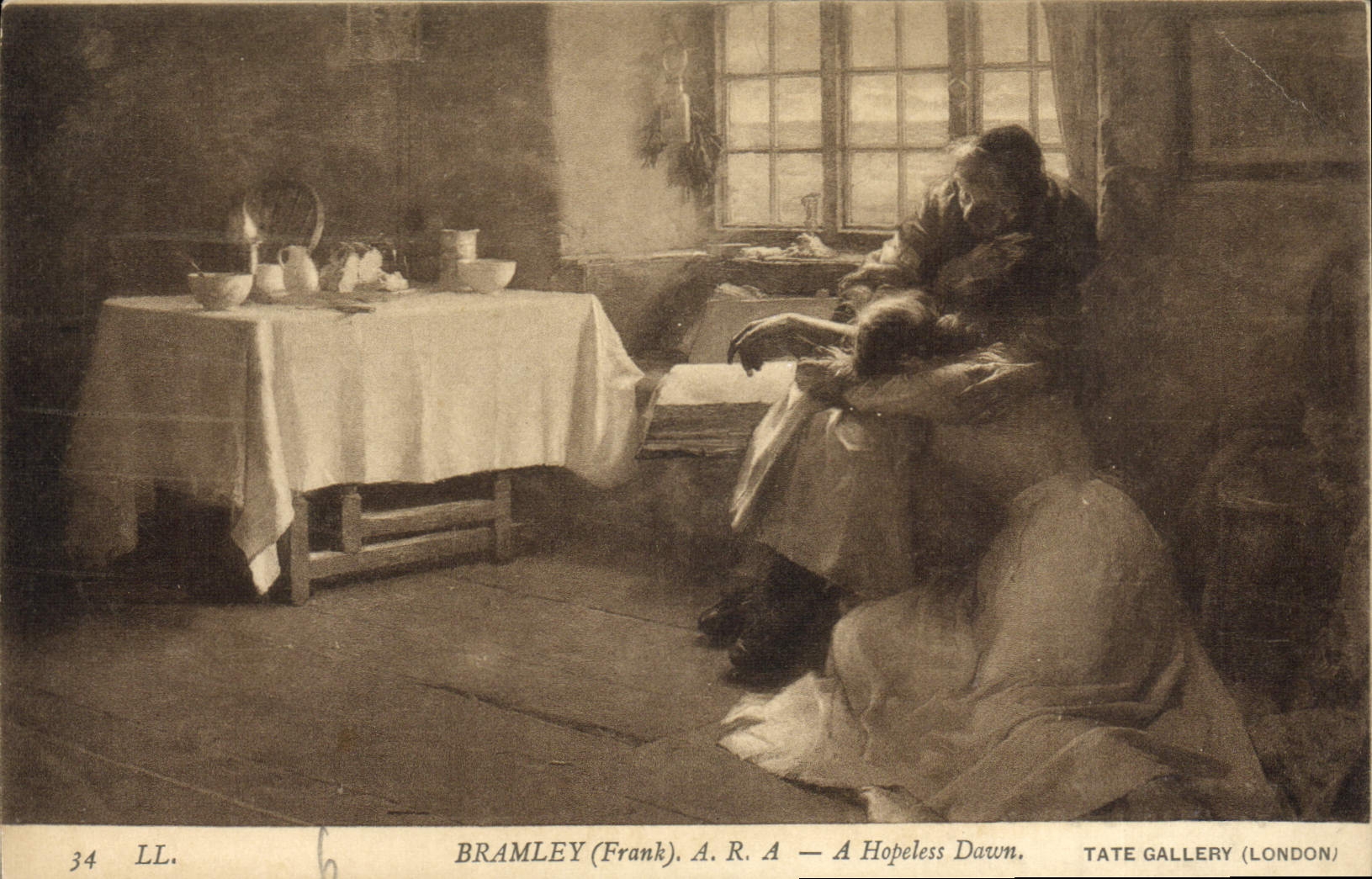 CPA Bramley Frank A Hopeless Dawn Tate Gallery London 