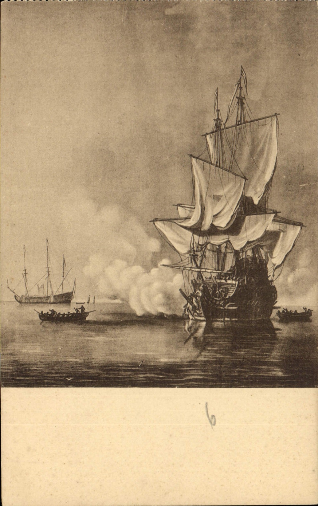 CPA Wvd Velde de Jonge Le coup de canon 