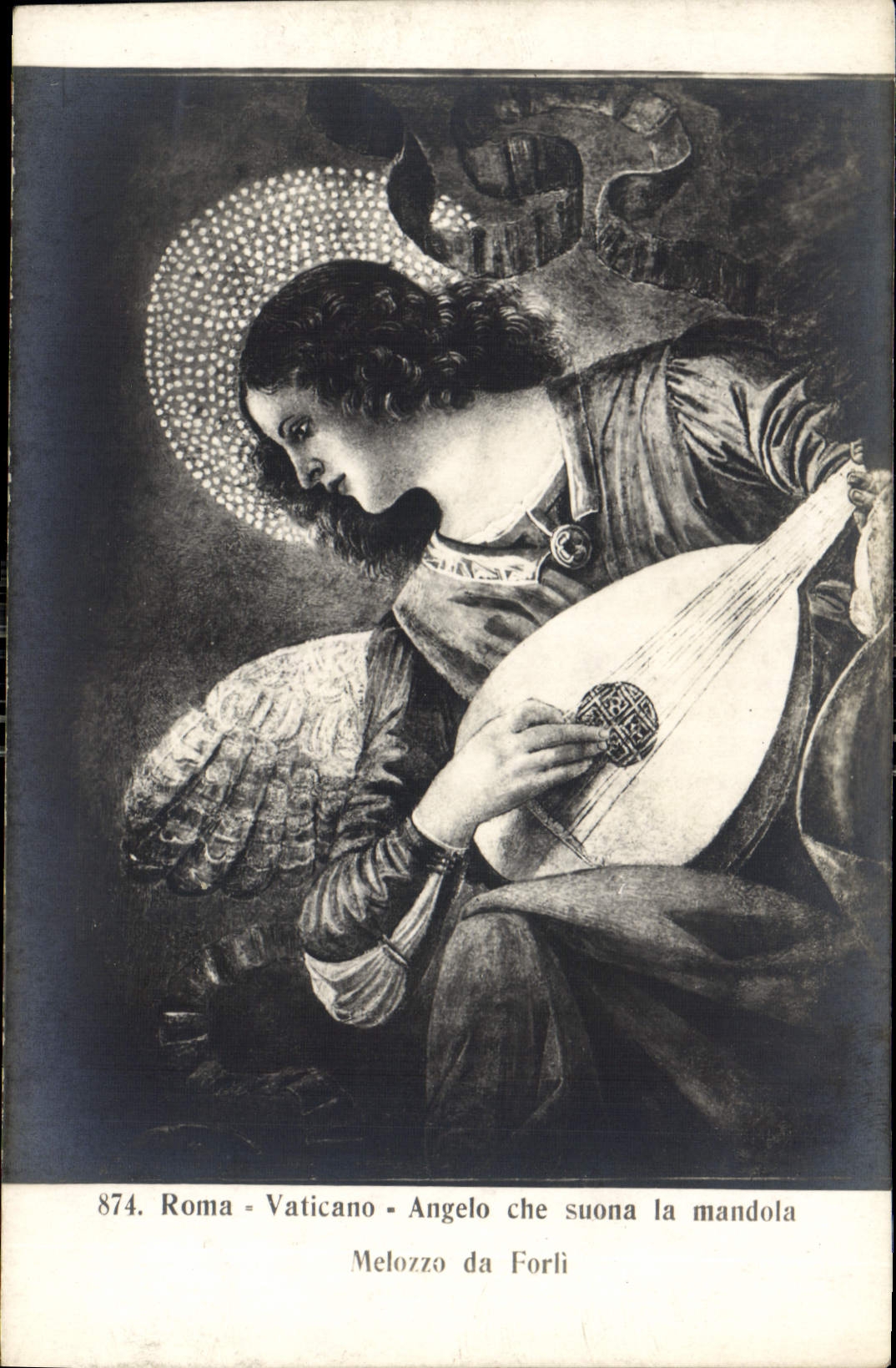 CPA Roma Vaticano Angelo che suona la mandola Melozzo da Forli 