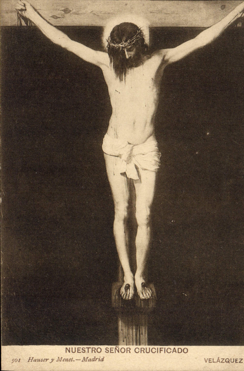 CPA Nuestro Senor Crucificado Velazquez