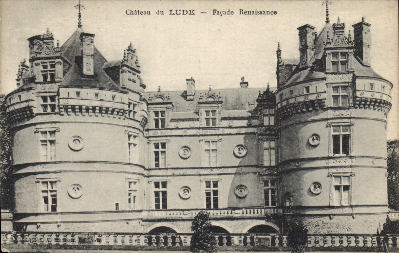 CPA Chateau du Lude Facade Renaissance