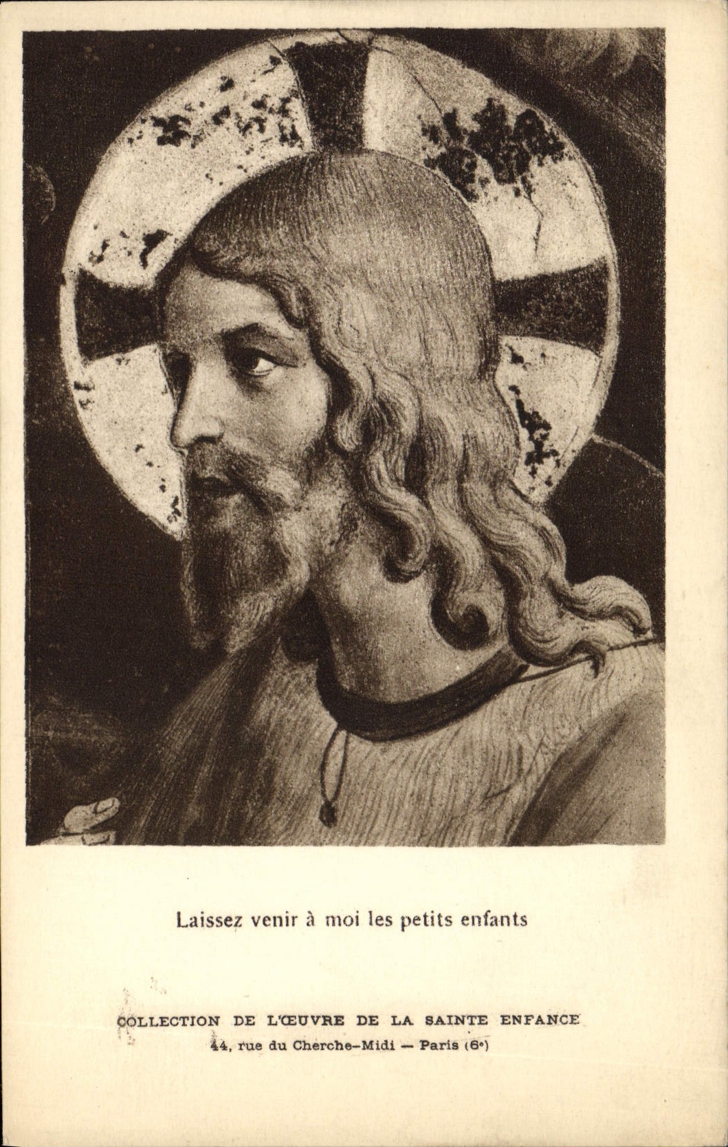 CPA Laissez venir a moi les petits enfants Collection de Louvre de la Sainte Enfance 