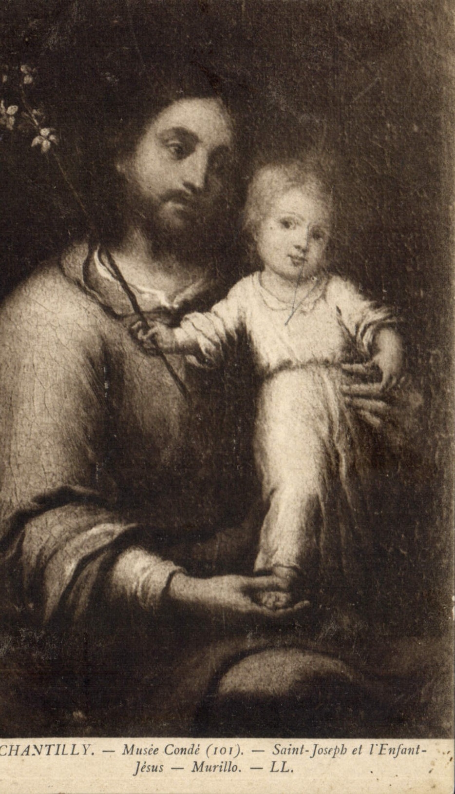 CPA Chantilly Musee Conde Saint Joseph et l'Enfant Jesus Murillo 