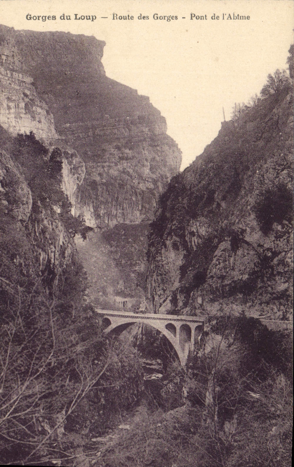 CPA Gorges du Loup Route des Gorges Pont de l'Abime